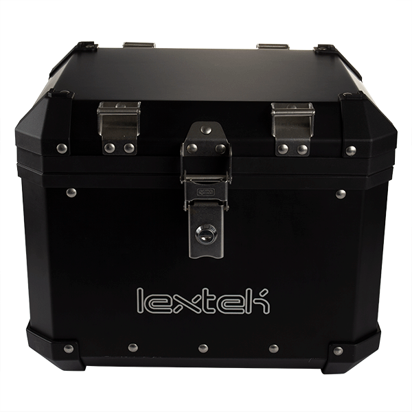 Lextek Black Aluminium Top Box 33Litre