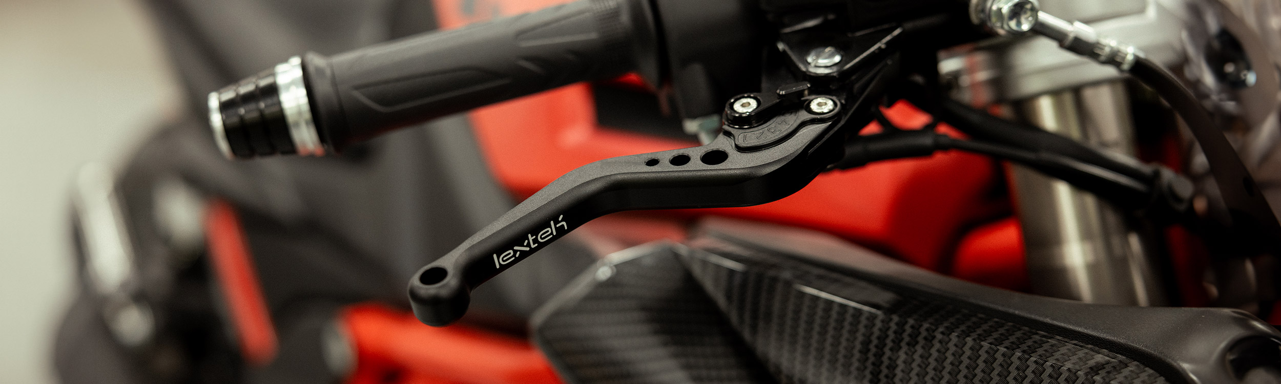 Lextek CNC Brake & Clutch Lever Set for LXR SE, F18-7 / S-13H Short Black