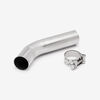 Lextek Stainless Steel OP1 Matt Exhaust 350mm with Link Pipe for Honda VFR400 NC21 (85-88)