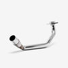 Lextek RR4 S/Steel Round Exhaust System 400mm for Yamaha NXC 125 CYGNUS (04-12)