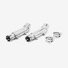 Lextek Stainless Steel YP4 Stubby Exhaust 200mm with Link Pipe for Honda CB900 F Hornet (01-09)