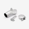 Lextek Stainless Steel YP4 Stubby Exhaust 200mm with Link Pipe for Kawasaki ER-6N ER-6F (06-11)