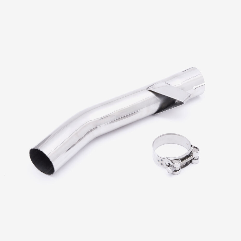 Lextek Lextek OP4 Polished S/Steel Exhaust 200mm with Link Pipe for