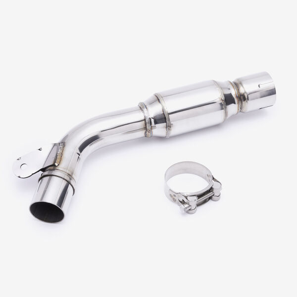 Lextek Stainless Steel De-Cat Link Pipe for Yamaha FZ6 (04-10)