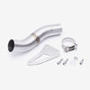 Lextek Carbon Fibre SP9C Gloss Exhaust 300mm Low Level with Link Pipe