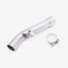 Lextek Stainless Steel RP2 Gloss Oval Exhaust 300mm with Link Pipe for Yamaha FZ1 (06-15)