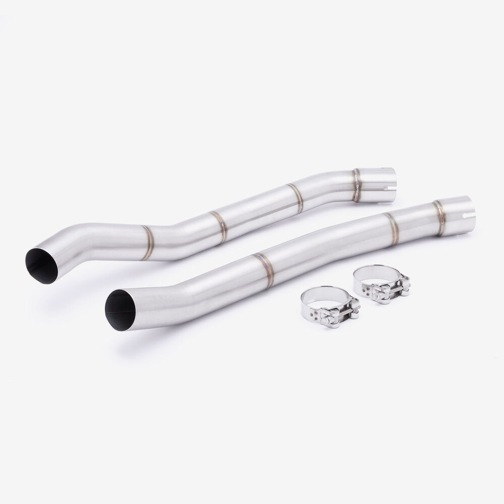 Lextek Lextek OP1 Matt S/Steel Exhaust 350mm with Link Pipes for