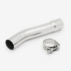 Lextek Stainless Steel OP1 Matt Exhaust 350mm with Link Pipe for Yamaha XJR 1300 (07-16)