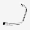 Lextek Stainless Steel OP1 Matt Exhaust System 350mm for Lexmoto ZSB 125