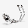 Lextek CP1 Matt S/Steel Carbon Tip Exhaust System 150mm Low Level for Yamaha MT-07 Tracer (16-24)