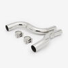 Lextek SP5 Matt Stainless Steel Exhaust 200mm with Link Pipe