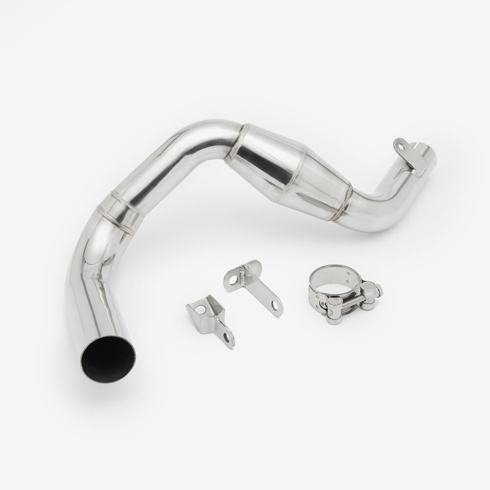 Lextek Lextek CP1 Matt S/Steel Carbon Tip Exhaust 150mm with Link