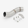 Lextek Stainless Steel VP1 Matt Exhaust 300mm with Link Pipe for Ducati Monster 797 (17-18)