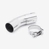 Lextek AC1 Polished Classic Exhaust 350mm with Link Pipe for Kawasaki Z900 RS (18-23)