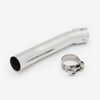 Lextek OP1 Matt S/Steel Exhaust System 350mm for Suzuki SV650 (99-02)