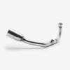 Lextek Matt Stainless Steel OP1 350mm Exhaust System for Lexmoto Aura 2021-2024
