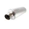Lextek Matt Stainless Steel O41 Exhaust Silencer 350mm 4 Bolt Fixing