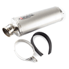 Lextek Matt Stainless Steel O41 Exhaust Silencer 350mm 4 Bolt Fixing