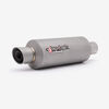 Lextek Matt Stainless Steel GP1 Stubby Exhaust Silencer 240mm 51mm