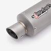 Lextek Matt Stainless Steel GP1 Stubby Exhaust Silencer 240mm 51mm