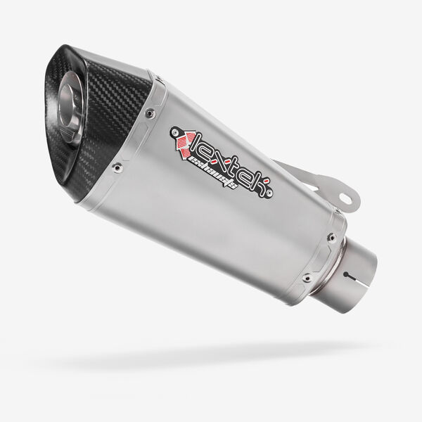 Lextek Matt Stainless Steel XT10 Exhaust Silencer 210mm 60mm