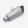 Lextek Matt Stainless Steel XP10 Exhaust Silencer 210mm with Carbon Tip 51mm