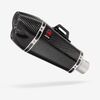 Lextek XP13C Carbon Fibre Exhaust System 210mm for Honda CBF 125 (08-16)