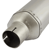 Lextek Matt Stainless Steel ST1 Exhaust Silencer 300mm 60mm