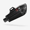 Lextek Carbon Fibre XP8C Exhaust 210mm Twin Underseat with Link Pipe