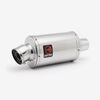 Lextek Chrome Stainless Steel OP4 Exhaust Silencer 200mm 51mm
