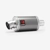 Lextek Dark Tint Stainless Steel OP15 Exhaust Silencer 200mm 51mm