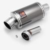 Lextek Dark Tint Stainless Steel OP15 Exhaust Silencer 200mm 51mm
