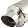Lextek Polished Stainless Steel Y32 Stubby Exhaust Silencer (3 Bolt)