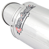 Lextek Polished Stainless Steel Y32 Stubby Exhaust Silencer (3 Bolt)