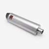 Lextek Matt Stainless Steel RP1 Oval Exhaust Silencer 400mm with Carbon Tip 51mm