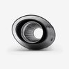Lextek Matt Stainless Steel RP1 Oval Exhaust Silencer 400mm with Carbon Tip 51mm