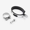 Lextek Matt Stainless Steel RP1 Oval Exhaust Silencer 400mm with Carbon Tip 51mm