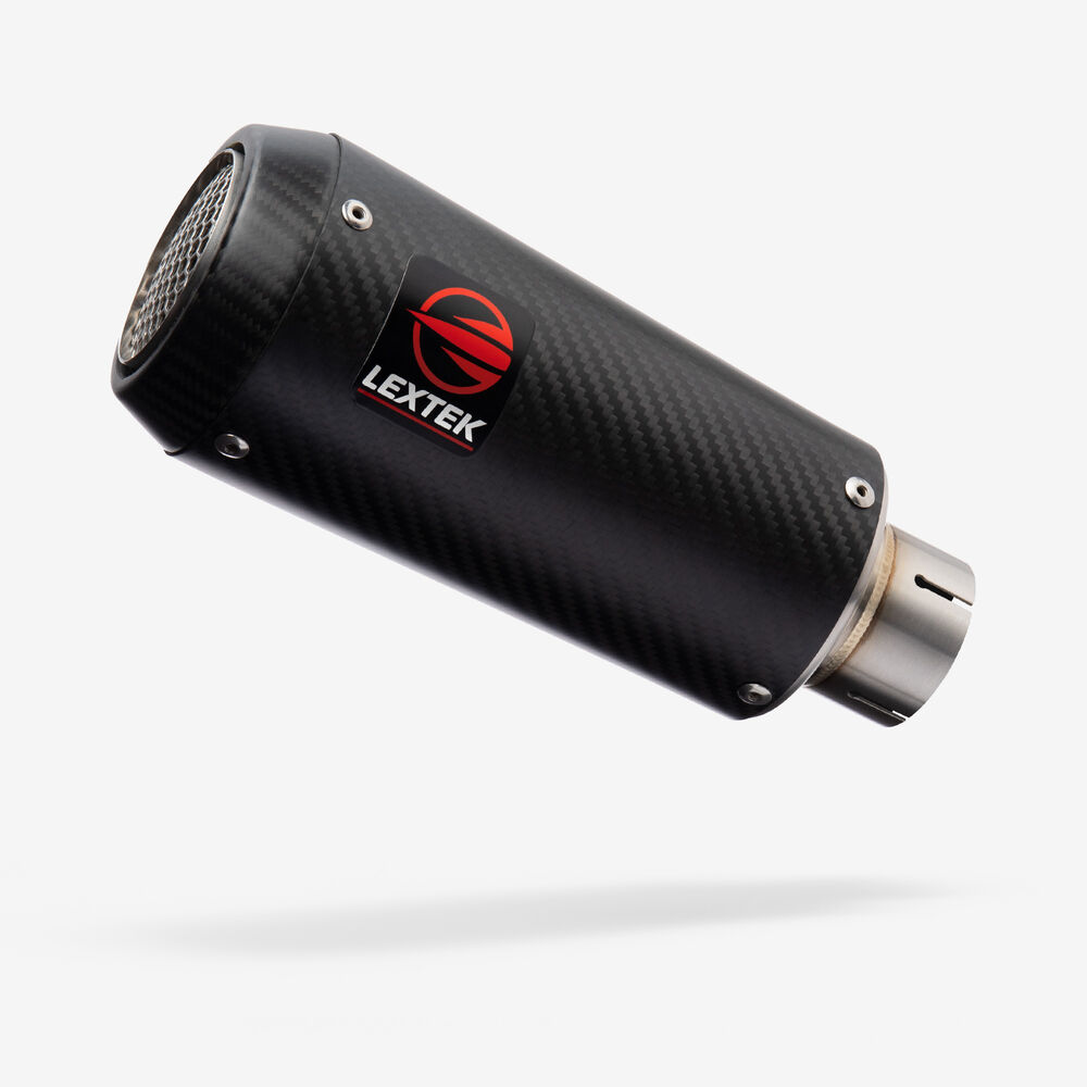 Lextek Lextek CP9C Matt S/Steel Carbon Tip Exhaust 150mm with DeCat