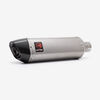 Lextek Matt Stainless Steel VP1 Exhaust Silencer 300mm with Carbon Tip 51mm