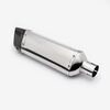 Lextek Polished Stainless Steel SP4L 300mm Exhaust Silencer 51mm (Left Hand)