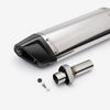 Lextek Polished Stainless Steel SP4L 300mm Exhaust Silencer 51mm (Left Hand)