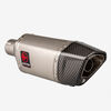 Lextek Matt Stainless Steel SP5L Exhaust Silencer with Carbon Tip 51mm (Left Hand)