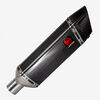 Lextek Gloss Carbon Fibre SP9CL Exhaust Silencer 400mm 51mm (Left Hand)
