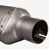 Lextek Matt Stainless Steel ST7 Exhaust Silencer 400mm with Carbon Tip 60mm