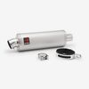 Lextek Matt Stainless Steel OP1 Oval Exhaust Silencer 350mm 51mm