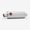 Lextek Matt Stainless Steel OP1 Oval Exhaust Silencer 350mm 51mm