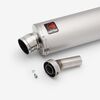 Lextek Matt Stainless Steel OP1 Oval Exhaust Silencer 350mm 51mm
