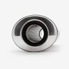 Lextek Matt Stainless Steel OP1 Oval Exhaust Silencer 350mm 51mm