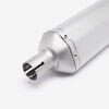 Lextek Matt Stainless Steel SA1 Exhaust Silencer 37mm