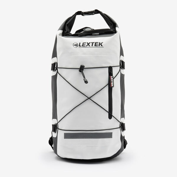 Lextek Waterproof Dry Bag Backpack 30L White/Black